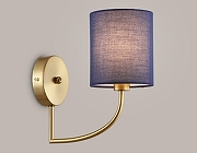 Бра Ambrella Light HIGH LIGHT LH71275 цвет плафона/подвески Синий, цвет арматуры Латунь-1