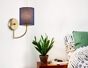 Бра Ambrella Light HIGH LIGHT LH71275 цвет плафона/подвески Синий, цвет арматуры Латунь-5