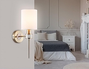 Бра Ambrella Light HIGH LIGHT LH72375 цвет плафона/подвески Белый, цвет арматуры Латунь-6