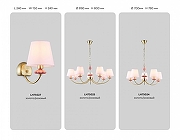 Подвесной светильник Ambrella Light HIGH LIGHT LH75021 цвет плафона/подвески Розовый, цвет арматуры Золото, Розовый-5