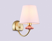 Бра Ambrella Light HIGH LIGHT LH75027 цвет плафона/подвески Розовый, цвет арматуры Золото-1