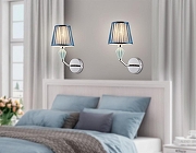 Бра Ambrella Light HIGH LIGHT LH75065 цвет плафона/подвески Синий, цвет арматуры Хром-7