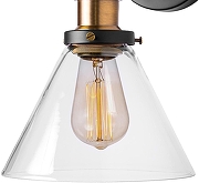 Бра Loft it Factory F1lament LOFT1123W цвет плафона/подвески Прозрачный, цвет арматуры Латунь, Черный-1