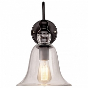 Бра Loft it Glass Bell LOFT1812W цвет плафона/подвески Прозрачный, цвет арматуры Черный-1
