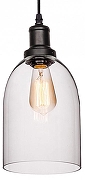 Подвесной светильник Loft it Glass Bell LOFT1814 цвет плафона/подвески Прозрачный, цвет арматуры Черный