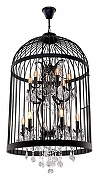 Подвесной светильник Loft it V1ntage B1rdcage LOFT1891/12 цвет плафона/подвески Прозрачный, цвет арматуры Черный-1