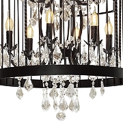 Подвесной светильник Loft it V1ntage B1rdcage LOFT1891/12 цвет плафона/подвески Прозрачный, цвет арматуры Черный-3
