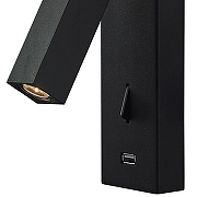 Бра Loft it Floadow LOFT2017-BL цвет плафона/подвески Черный, цвет арматуры Черный-1