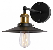 Бра Loft it Factory F1lament LOFT2101W цвет плафона/подвески Черный, цвет арматуры Латунь, Черный