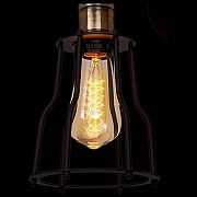 Бра Loft it Anc1ent Cage LOFT2105W цвет плафона/подвески Черный, цвет арматуры Бронза, Черный-1