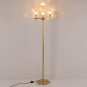 Торшер Imperiumloft LOTOS LOTOS-FL01 цвет плафона/подвески Прозрачный, цвет арматуры Латунь-1