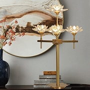 Настольная лампа Imperiumloft Lotos LOTOS-TAB01 цвет плафона/подвески Прозрачный, цвет арматуры Латунь-7