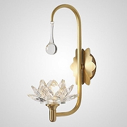 Бра Imperiumloft Lotos LOTOS-WALL-DROP01 цвет плафона/подвески Прозрачный, цвет арматуры Латунь