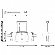 Подвесной светильник Lightstar Rullo LR7353638721 цвет плафона/подвески Белый, Черный, цвет арматуры Черный-4