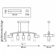 Подвесной светильник Lightstar Rullo LR7353651 цвет плафона/подвески Белый, цвет арматуры Черный-4