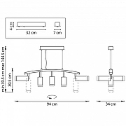 Подвесной светильник Lightstar Rullo LR7358623730 цвет плафона/подвески Белый, Черный, цвет арматуры Черный-4