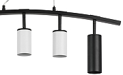 Подвесной светильник Lightstar Rullo LR735872363 цвет плафона/подвески Белый, Черный, цвет арматуры Черный-3