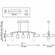 Подвесной светильник Lightstar Rullo LR735872363 цвет плафона/подвески Белый, Черный, цвет арматуры Черный-4