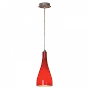 Подвесной светильник Lussole Rimini LSF-1156-01 цвет плафона/подвески Красный, цвет арматуры Хром-1