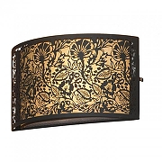 Накладной светильник Lussole Vetere LSF-2371-01 цвет плафона/подвески Белый, Коричневый, цвет арматуры Хром