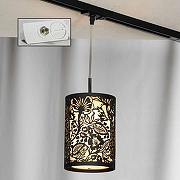 Подвесной светильник Lussole Vetere LSF-2376-01-TAW цвет плафона/подвески Бежевый, Коричневый, цвет арматуры Белый, Черный