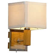 Бра Lussole Montone LSF-2501-01 цвет плафона/подвески Бежевый, цвет арматуры Прозрачный, Хром, Коричневый