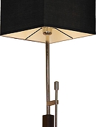 Торшер Lussole Montone LSF-2575-01 цвет плафона/подвески Черный, цвет арматуры Коричневый, Хром-1