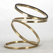 Настольная лампа Lussole Cleburne LSP-0611 цвет плафона/подвески Белый, цвет арматуры Золото-1