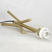 Торшер Lussole Talladega LSP-0616 цвет плафона/подвески Черный, цвет арматуры Золото, Черный-1