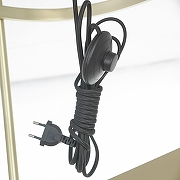 Торшер с полкой Lussole Seattle LSP-0631 цвет плафона/подвески Черный, цвет арматуры Золото-7