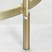 Торшер с полкой Lussole Seattle LSP-0631 цвет плафона/подвески Черный, цвет арматуры Золото-8