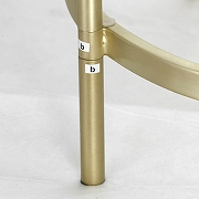 Торшер с полкой Lussole Seattle LSP-0631 цвет плафона/подвески Черный, цвет арматуры Золото-9