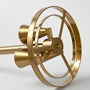 Торшер Lussole Floyd LSP-0649 цвет плафона/подвески Прозрачный, цвет арматуры Золото-3