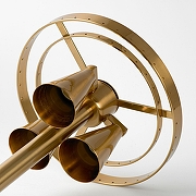 Торшер Lussole Floyd LSP-0649 цвет плафона/подвески Прозрачный, цвет арматуры Золото-4