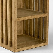 Торшер с полкой Lussole Prairie LSP-0653 цвет плафона/подвески Белый, цвет арматуры Коричневый-2