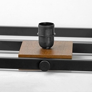 Торшер Lussole Prairie LSP-0654 цвет плафона/подвески Белый, цвет арматуры Коричневый, Черный-3