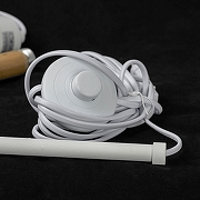 Торшер Lussole Weston LSP-0656 цвет плафона/подвески Белый, цвет арматуры Белый, Коричневый-6