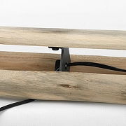 Торшер Lussole Prairie LSP-0658 цвет плафона/подвески Черный, цвет арматуры Коричневый, Черный-3