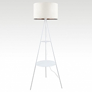 Торшер с полкой Lussole Levy LSP-0669 цвет плафона/подвески Белый, цвет арматуры Белый