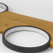 Торшер Lussole Modesto LSP-0905 цвет плафона/подвески Белый, Черный, цвет арматуры Коричневый, Черный-1