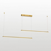 Подвесной светильник Lussole Gilmer LSP-0935 цвет плафона/подвески Белый, Золото, цвет арматуры Золото-1