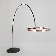 Торшер Lussole Shoe LSP-0937 цвет плафона/подвески Медь, цвет арматуры Черный-1