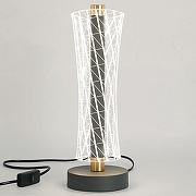 Настольная лампа Lussole Calvert LSP-0938 цвет плафона/подвески Прозрачный, цвет арматуры Золото, Черный