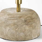 Настольная лампа Lussole MIDLAND LSP-0940 цвет плафона/подвески Белый, цвет арматуры Коричневый-3