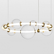 Подвесной светильник Lussole Concord LSP-7020 цвет плафона/подвески Белый, цвет арматуры Желтый