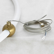 Подвесной светильник Lussole Concord LSP-7020 цвет плафона/подвески Белый, цвет арматуры Желтый-3