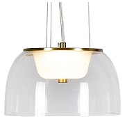 Подвесной светильник Lussole Dearborn LSP-7061 цвет плафона/подвески Прозрачный, цвет арматуры Бронза