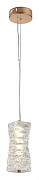 Подвесной светильник Lussole Enterprise LSP-7064 цвет плафона/подвески Прозрачный, цвет арматуры Золото-1