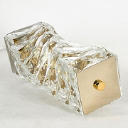 Подвесной светильник Lussole Enterprise LSP-7064 цвет плафона/подвески Прозрачный, цвет арматуры Золото-2