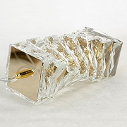 Подвесной светильник Lussole Enterprise LSP-7064 цвет плафона/подвески Прозрачный, цвет арматуры Золото-3